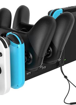 Док станция для контроллеров nintendo switch ipega 6 в 1 настольная зарядная станция для игровых джойстиков