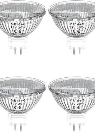 8 шт. галогенні лампи з цоколем gu5.3 doright lst1660 gu5.3 20w mr16 комплект ламп для стельових світильників