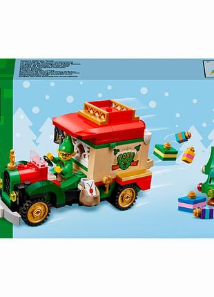Конструктор з 224 деталей lego iconic 40746 різдвяний ігровий набір конструктора вантажівки санти