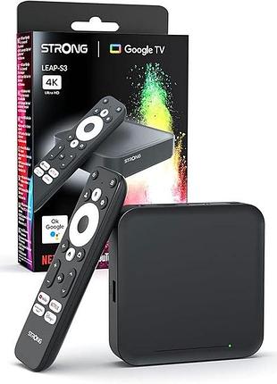 Тв-приставка strong leap-s3 4k uhd streaming tv box мультимедийная приставка для тв