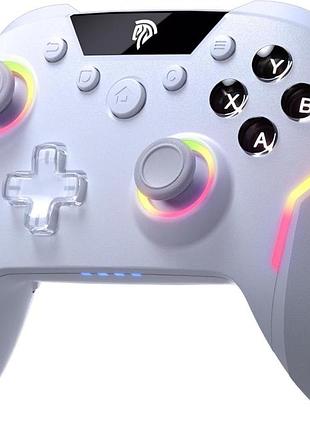 Беспроводной игровой контроллер easysmx x20 multi-platform wireless controller геймпад для пк/nintendo switch с rgb-подсветкой
