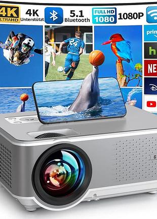 Проектор 1080p wi-fi 2.4g glisogo c9 портативный проектор с пультом дистанционного управления