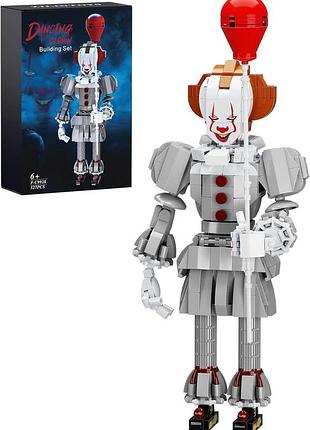 Конструктор из 527 деталей magcaso dancing clown f-c9928 игрушка-конструктор с фигуркой клоуна в хоррор-стиле