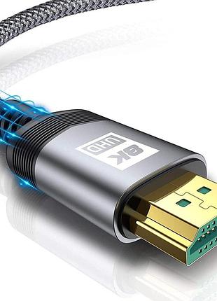 Hdmi-кабель 1 м maxgroup hdmi to hdmi ac-04 високошвидкісний плетений кабель