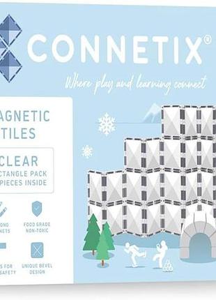 Детский магнитный конструктор connetix набор магнитного конструктора с 12 прозрачными деталями