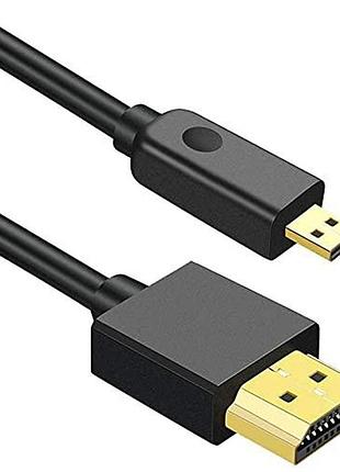 Кабель 2м biaze hdtv to micro hdtv k74 ультратонкий кабель для передачи видео и аудио высокого качества