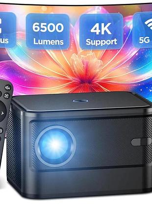 Портативный мини-проектор для дома 4k fullhd smart projectortake the movie 65 вт мультимедийный проектор