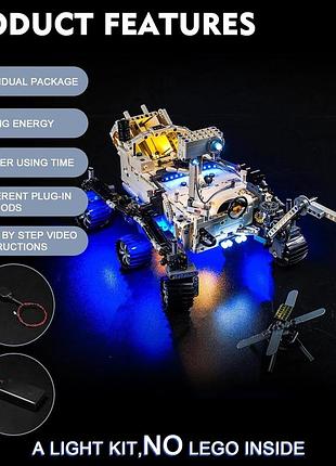 Светодиодный набор для lego technic nasa perseverance lighting kit gc755 подсветка для марсохода лего 6
