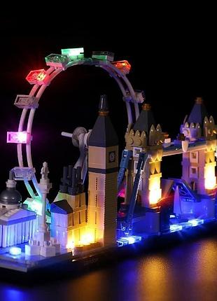 Світлодіодна підсвітка для lego architecture london skyline city de-p179 декоративне освітлення для набору 21034
