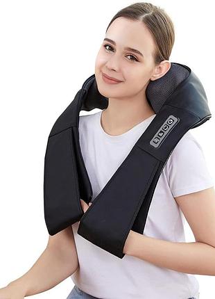 Laoben neck massager массажер для шеи, плеч и спины с подогревом, двухсторонний разминающий массаж