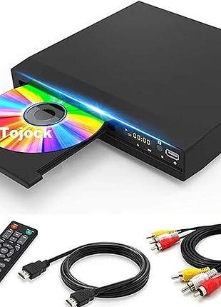 Dvd-плеер tojock multimedia player dvp-506 домашний dvd-плеер для телевизора с пультом управления