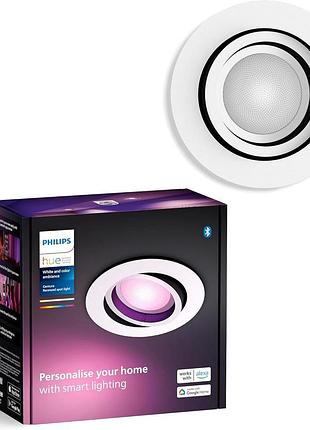Встраиваемый светильник philips hue 400 lumen bluetooth/zigbee умная светодиодная лампочка с управлением приложением