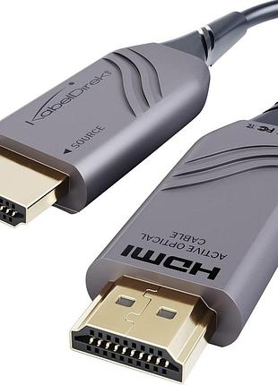 Активный оптоволоконный 15м hdmi 2.1 кабель kabeldirekt 8k кабель для blu-ray плеера с поддержкой 8k@60hz