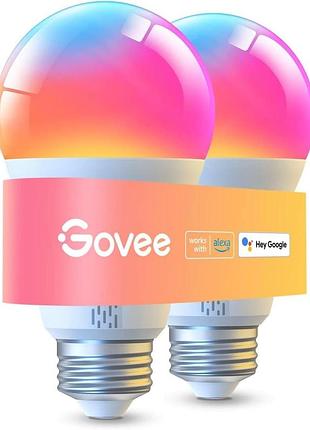 2 шт. умные led лампочки govee rgbww smart led bulb h6006 1000 lm светодиодные rgbww лампы, wifi лампы для дома