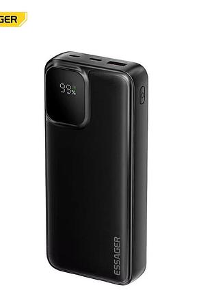 Павербанк essager 20000 mah 22.5w (швидка зарядка power delivery, quick charge)