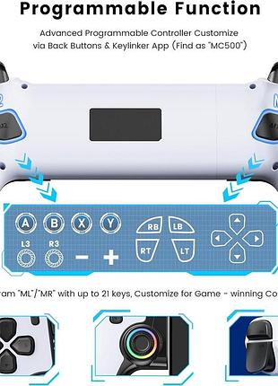 Игровой контроллер для смартфона mobile game controller mc500 беспроводной контроллер для android/iphone/switch/oled 5