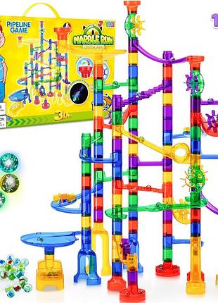 Конструктор на 170 деталей joyin glowing marble run светящийся мраморный трек с шариками