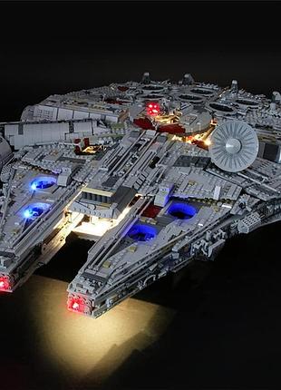 Комплект світлодіодної підсвітки для lego star wars geament led lighting kit llk68 75192 підсвітка для конструктора лего