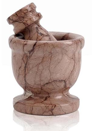 Ступка для спецій 6 см mini mortar & pestle набір маточина з мармуру для спецій