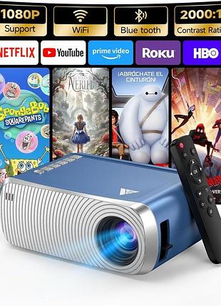 Мини-проектор с wifi и bluetooth led projector vf280 портативный домашний проектор