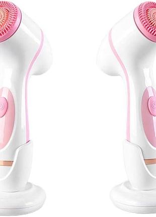 Электрическая щетка для очищения лица cnaier spin facial brush ae-868 щетка для очищения лица и тела