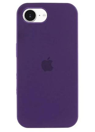 Чохол fiji silicone case для apple iphone 17e бампер накладка soft touch з мікрофіброю amethyst