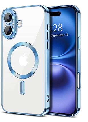 Чехол fiji chrome для apple iphone 17 с magsafe и защитой камер light blue