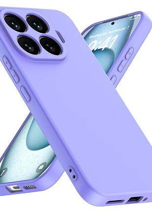 Чехол fiji full soft premium для xiaomi 17t противоударный бампер с микрофиброй violet