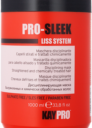 Pro-sleek дисциплінуюча маска для випрямленого волосся 1000мл