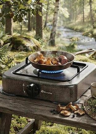 Плита газова domotec ms-6601 1кф. (серый)