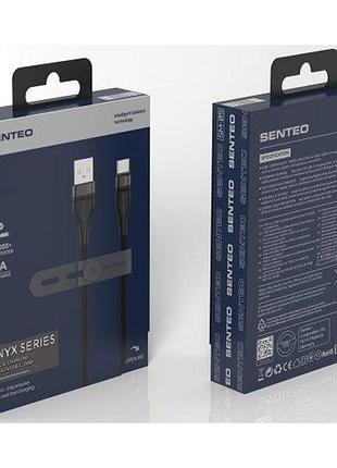 Usb кабель senteo sm-05 onyx data cable usb-a для usb-c 3a/15w 1m черный 3
