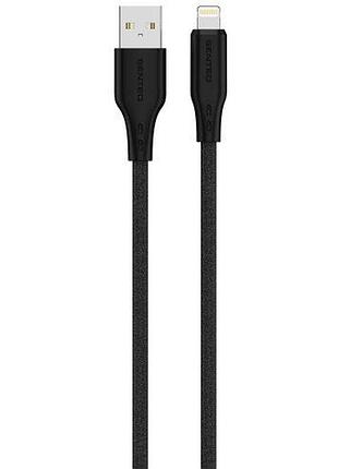 Usb кабель senteo sl-05 foamed silicone cable usb-a до lightning 1000mm чорний