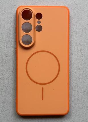 Samsung galaxy s26 ultra чехол proove softline orange с magnetic ring оранжевый, с магнитами и беспроводной зарядкой