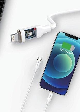 Usb кабель senteo sl-02 type-c к apple lightning 1000mm (mfi cable with certificate ce) белый 2