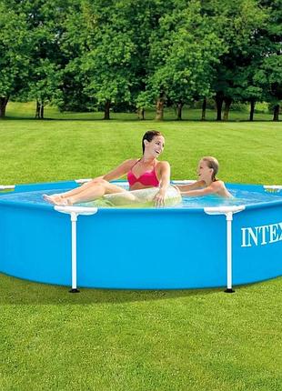 Каркасний басейн intex 28205 244×51 см круглий