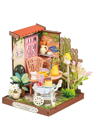 Конструктор 3d мини-дом robotime rolife fancy tea yard ds038