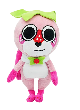 Мягкая детская игрушка кролик клубничное какао мир денди роблокс strawberry cocoa dandy's world roblox 25 см
