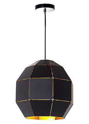 Люстра-подвес чёрная в форме шара (ni003/black) elisey