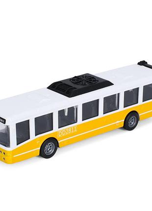 Іграшковий інерційний автобус 6334(yellow) гумові колеса, 16 см