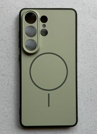 Samsung galaxy s26 ultra чехол proove softline green с magnetic ring зелёный, с магнитами и беспроводной зарядкой