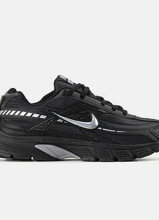 Чоловічі чорні кросівки nike initiator black silver х найк 40
