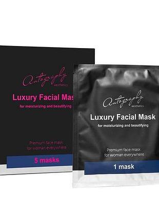 Гідрогелева маска з аргіреліном autography premium mask 5 шт, набір масок для обличчя з ефектом ботоксу, сша