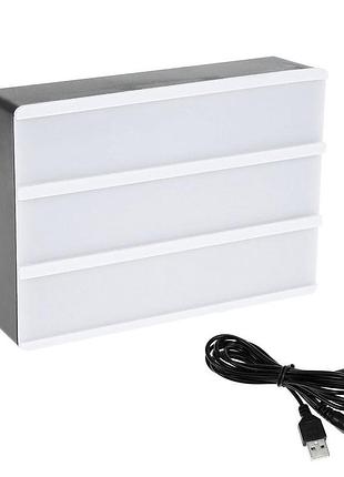 Світній лайтбокс 80 букв lightbox а4 3