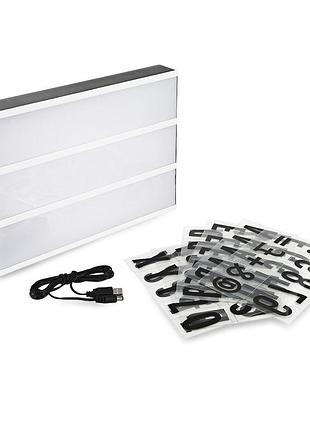 Світній лайтбокс 80 букв lightbox а4 4