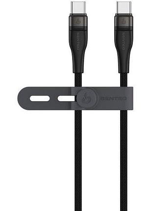 Usb кабель senteo sm-05 onyx data cable type-c до type-c 60w 1m чорний