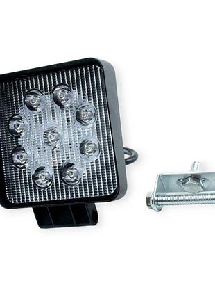 Фара додаткова led 110х110х42 (двш) 27w дальній epistar megalight