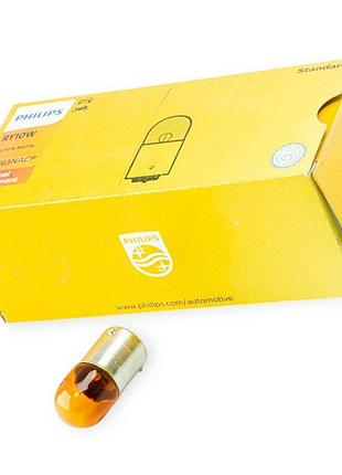 Автолампа a 12v ry10w bau15s philips orange