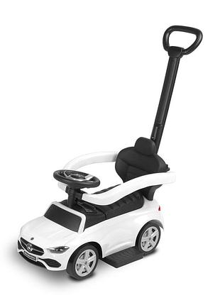 Машинка для катания caretero (toyz) mercedes c-class с родительской ручкой white