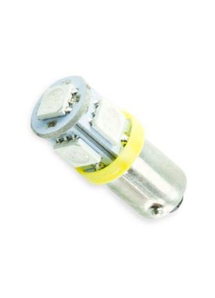 Автолампа светодиодная а 12-4 лазер. yellow 5 smd 5050 megalight