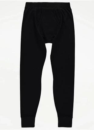 Подштанники кальсоны black long john ribbed thermal bottoms